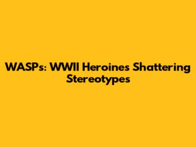 WASPs: WWII Heroines Shattering Stereotypes