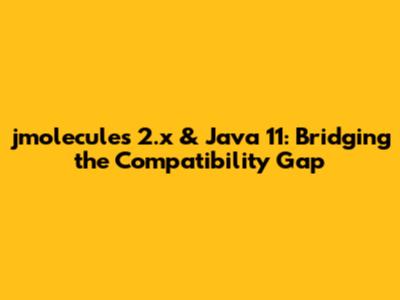 jmolecules 2.x & Java 11: Bridging the Compatibility Gap